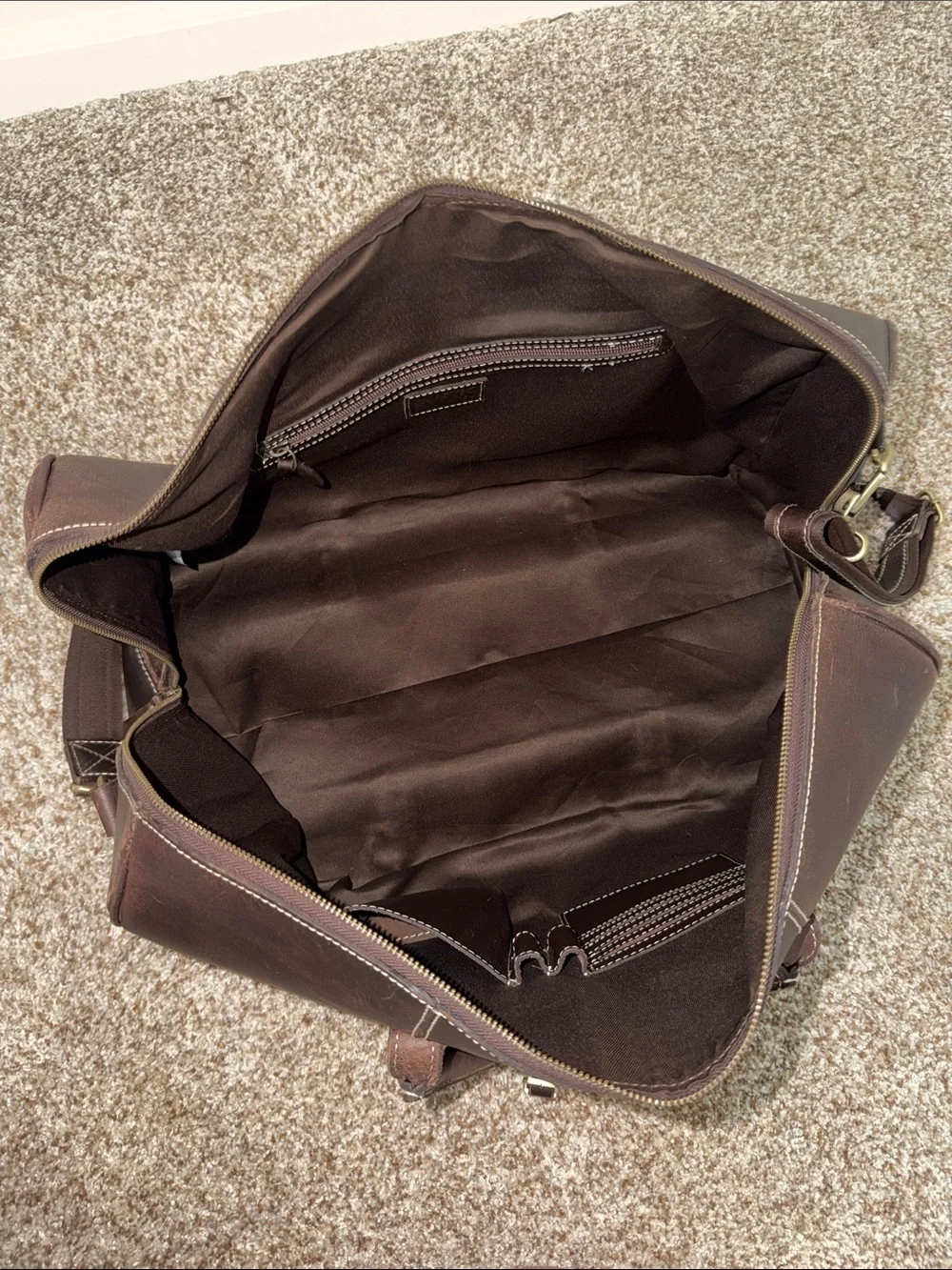 Rustic Town Sasha Carry On Leather Duffel Bag